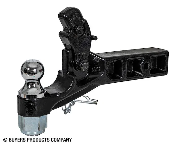 RM102000 – BUYERS PROD Pintle Hook, 2-1/2 Inch Receiver Mount 10 Ton Combination Hitch 20000 Pound Towing Capacity 36...